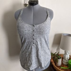 Heather grey nursing tank